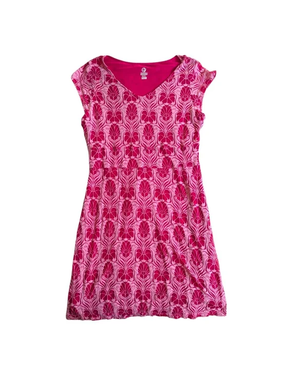 Merrell Flora Deco Cap-Sleeve Dress Fuschia M Activewear Athleisure - Picture 1 of 14
